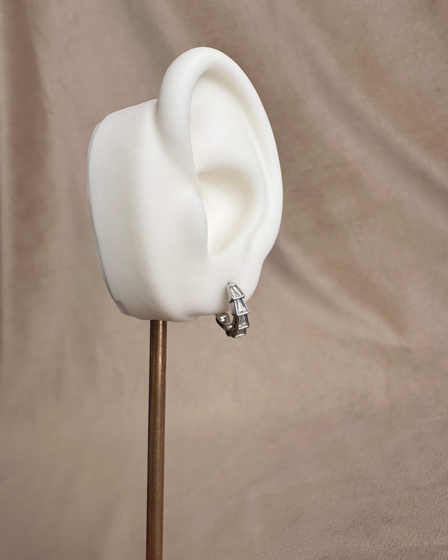 Arracada Plata Brillo Ch