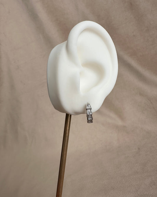 Arracada Plata Brillo Ch