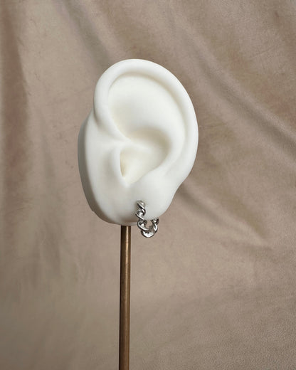 Arracada Plata Torcida Mini