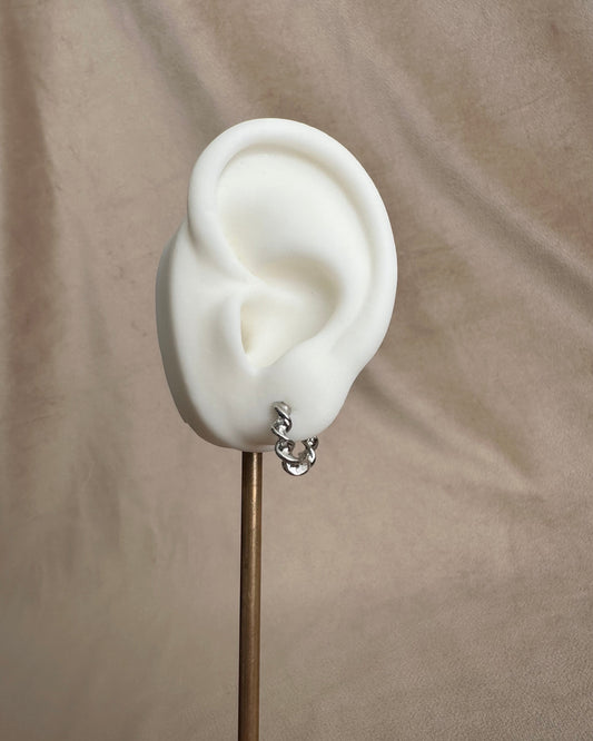 Arracada Plata Torcida Mini