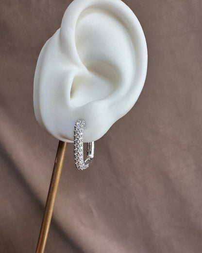 Arracada Cuadrada Plata