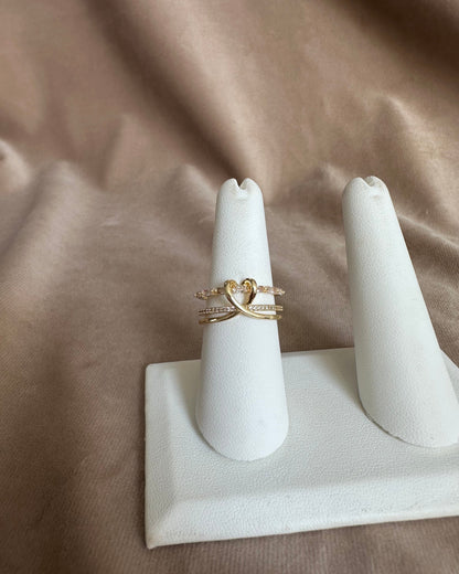 Anillo Doble Corazón