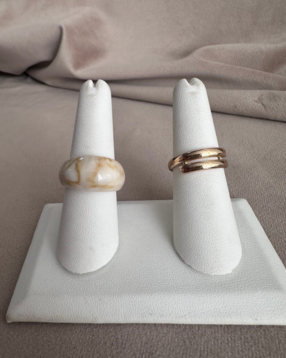 Set Anillo Beige