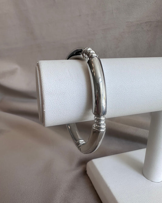 Pulsera Acrilico Plata Ch