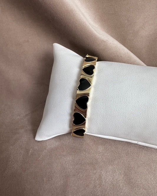 Pulsera Corazón Negro
