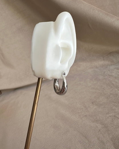 Arracada Chunky Lisa Plateada