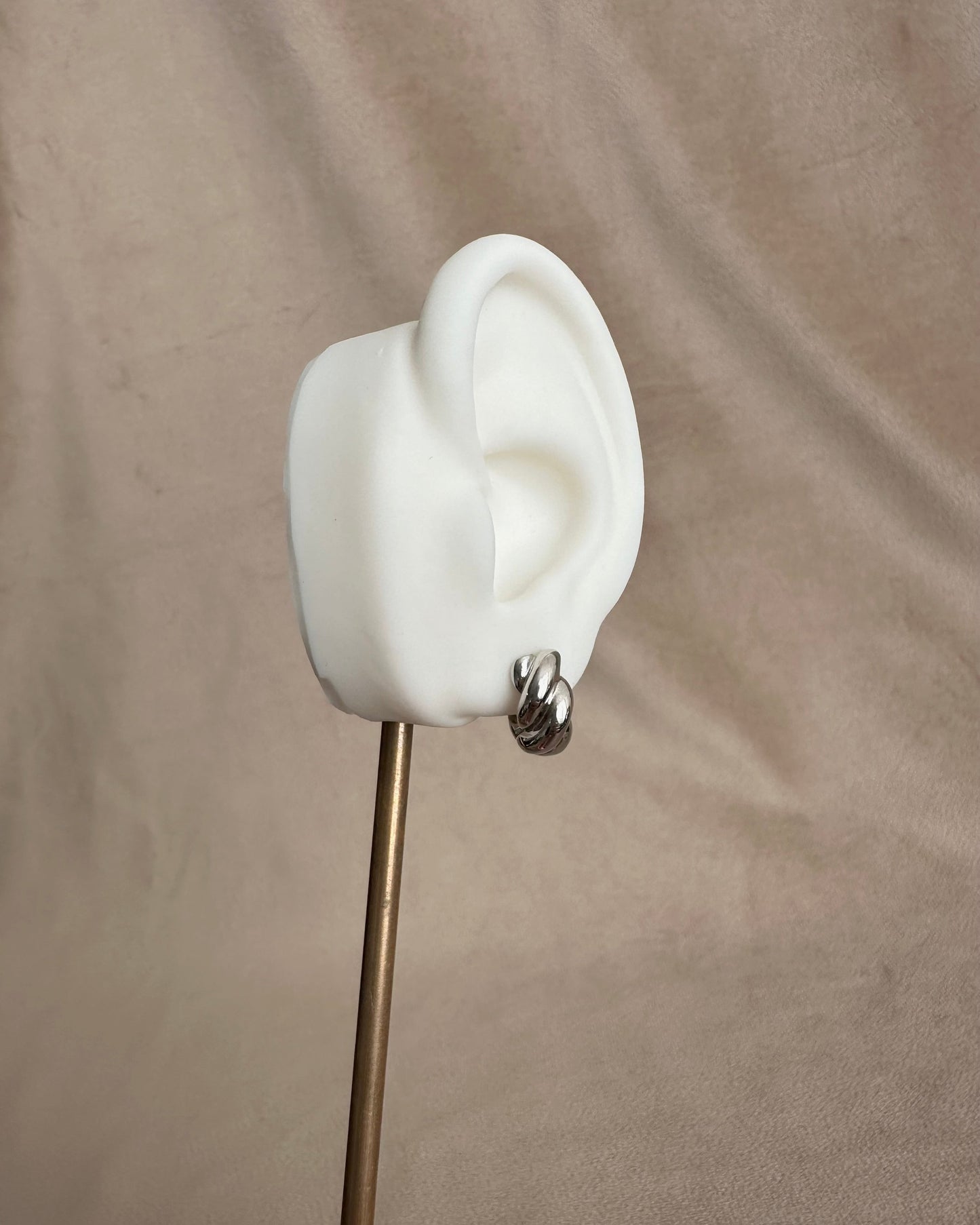 Arracada Plata Chunky T