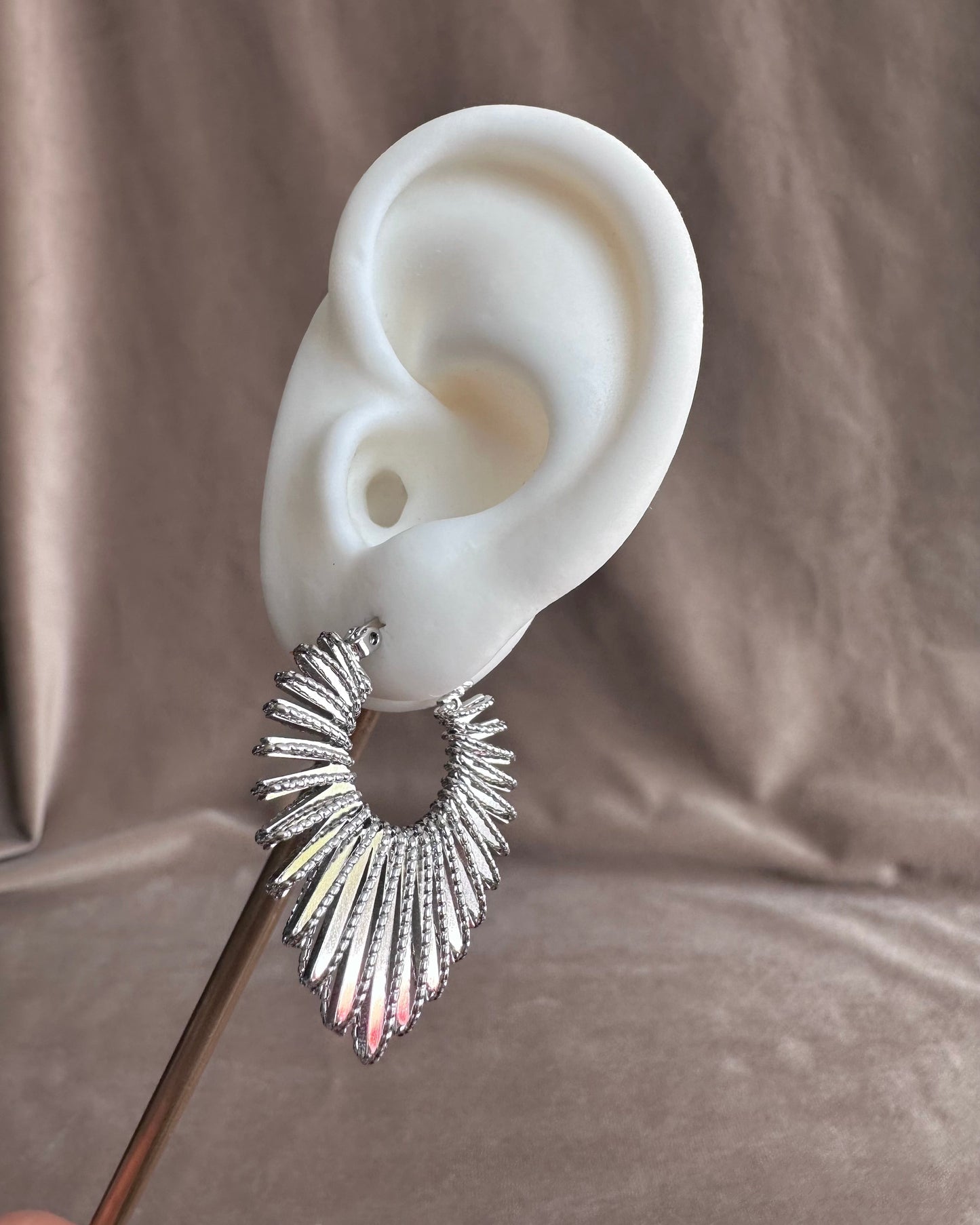 Arracada Espiga Plata