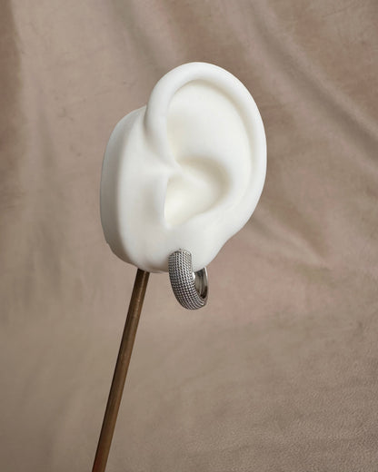 Arracada Plata Chunky