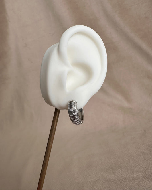 Arracada Plata Chunky