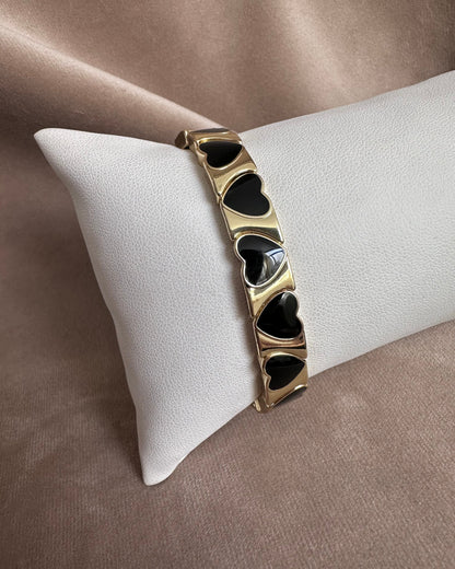 Pulsera Corazón Negro