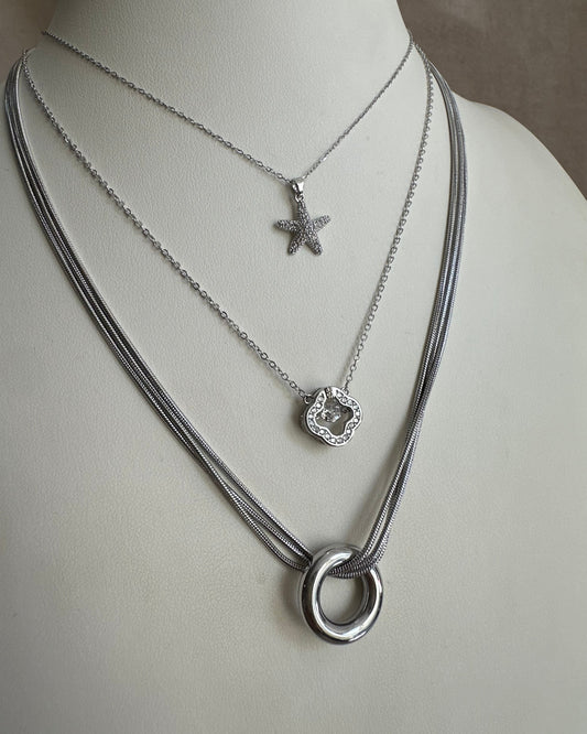 Collar Plata Círculo