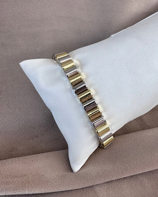 Pulsera Bicolor Barra