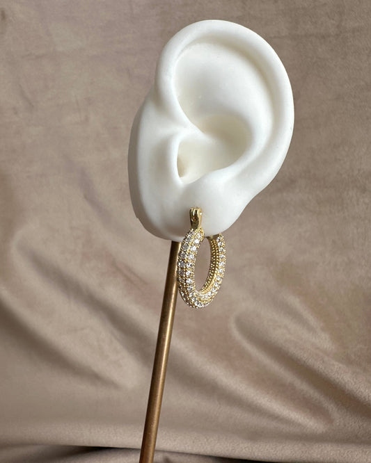 Arracada Chunky Brillo Grande