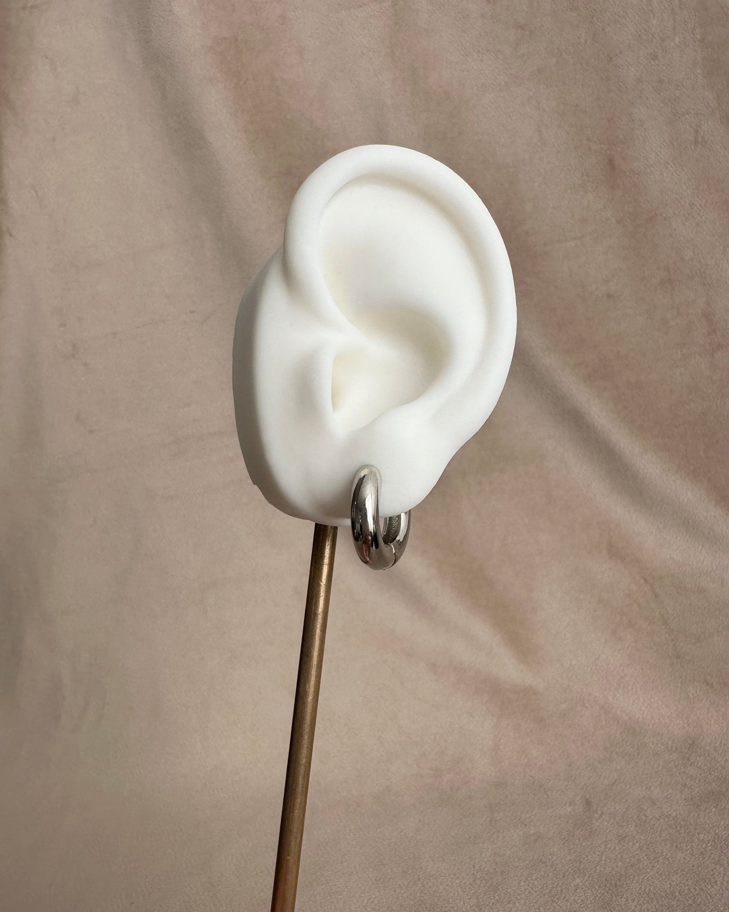 Arracada Lisa Mini Plata