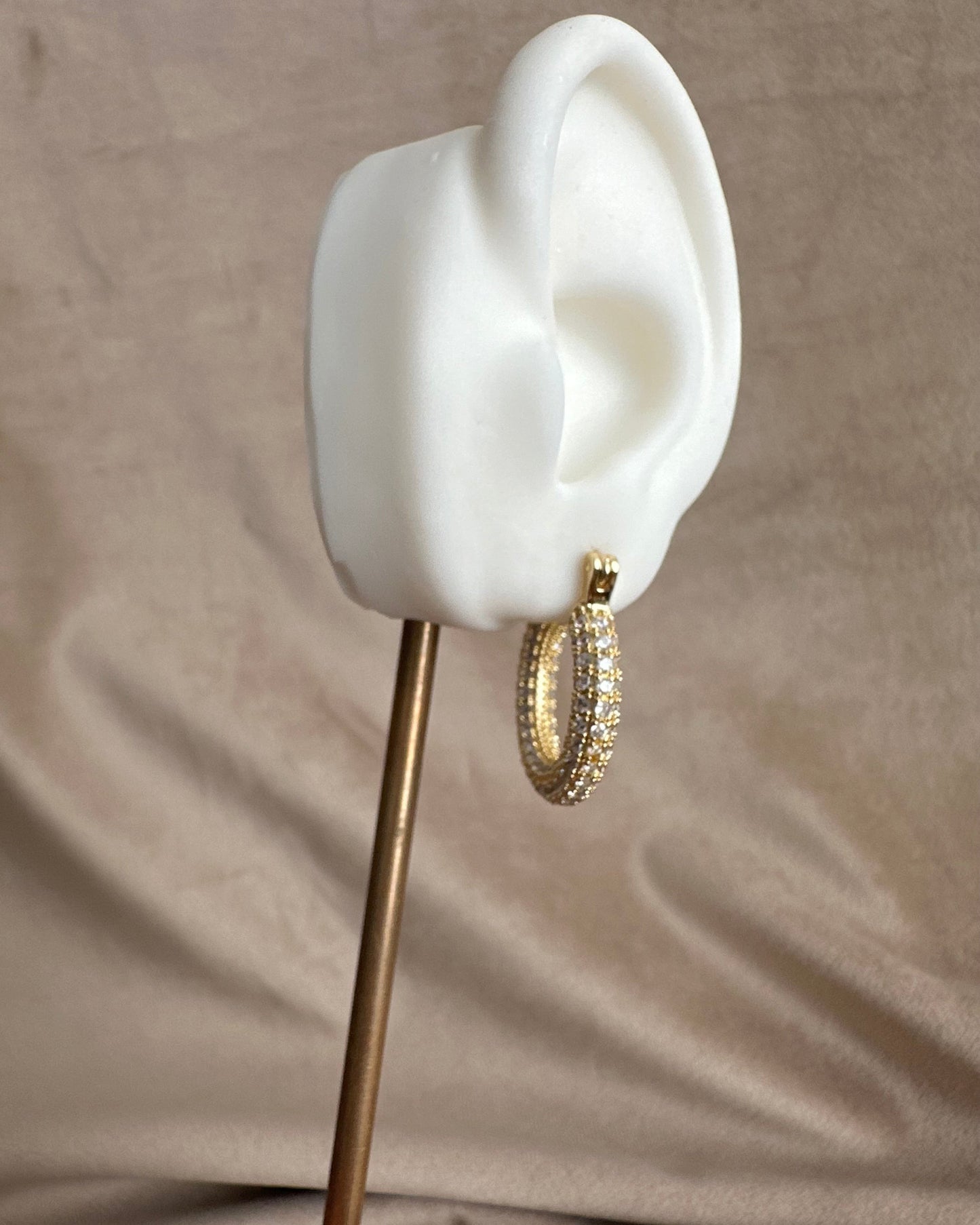 Arracada Chunky Brillo Grande