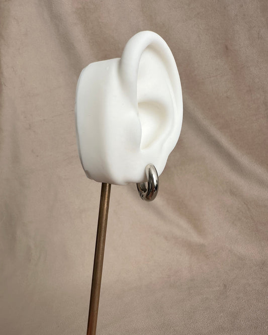 Arracada Lisa Mini Plata