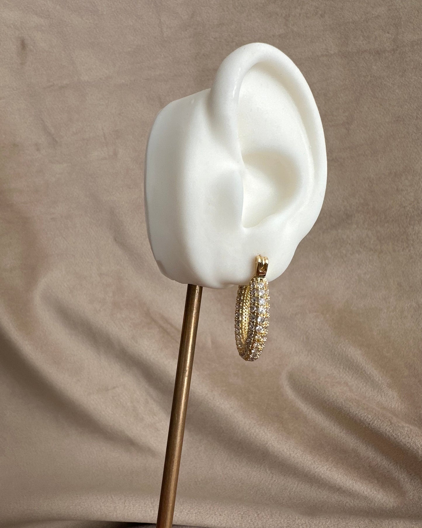 Arracada Chunky Brillo Grande