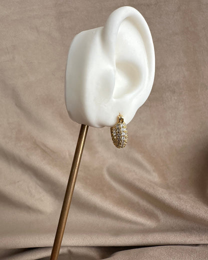 Arracada Chunky Brillo Ch Dorada