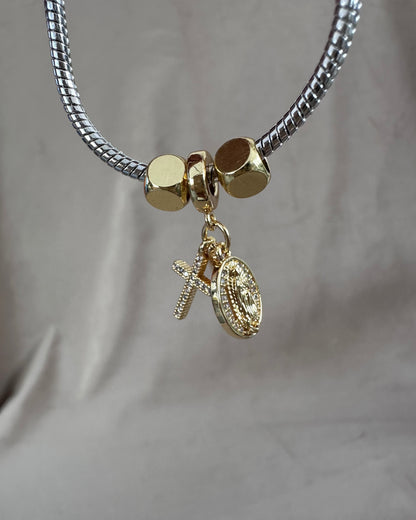 Pulsera Cruz Virgen