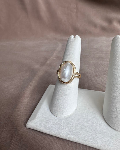 Anillo Laminado Perla
