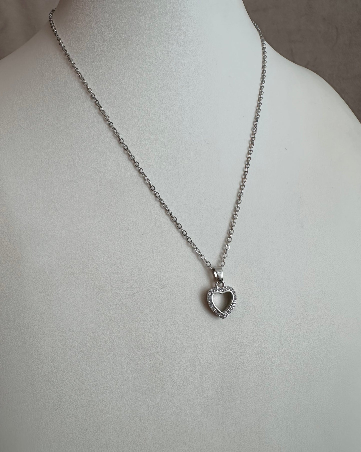 Collar Corazón Brillo