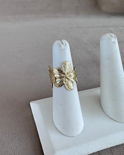 Anillo Flor Chunky