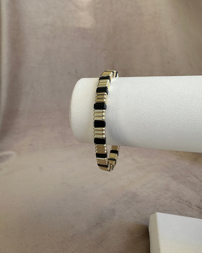 Pulsera Lineas Negra
