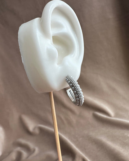 Arracada Plata Perla