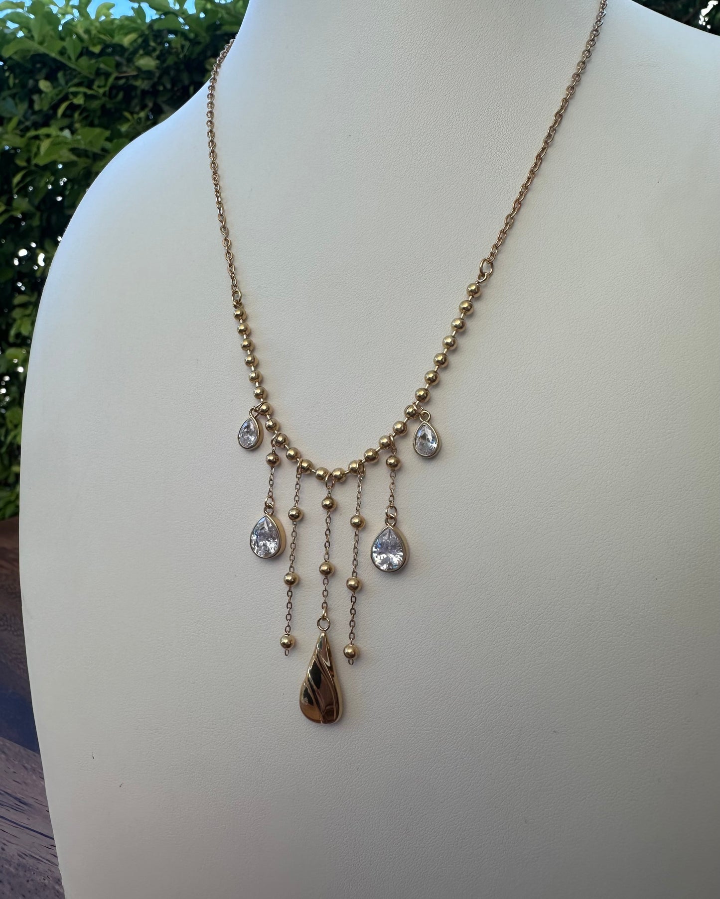 Collar Cascada Brillo