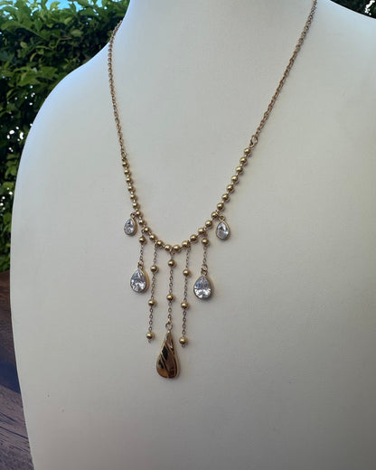 Collar Cascada Brillo