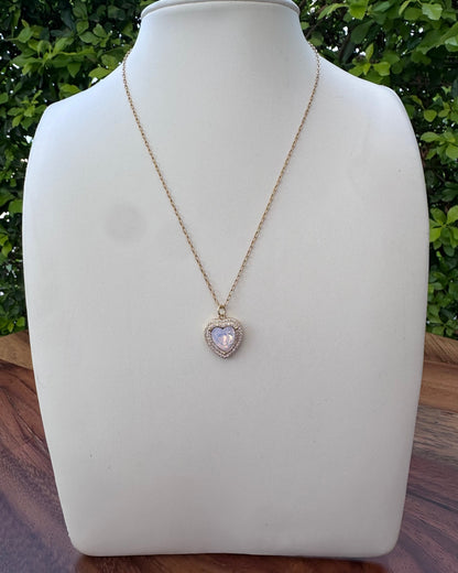 Collar Corazón Rosa