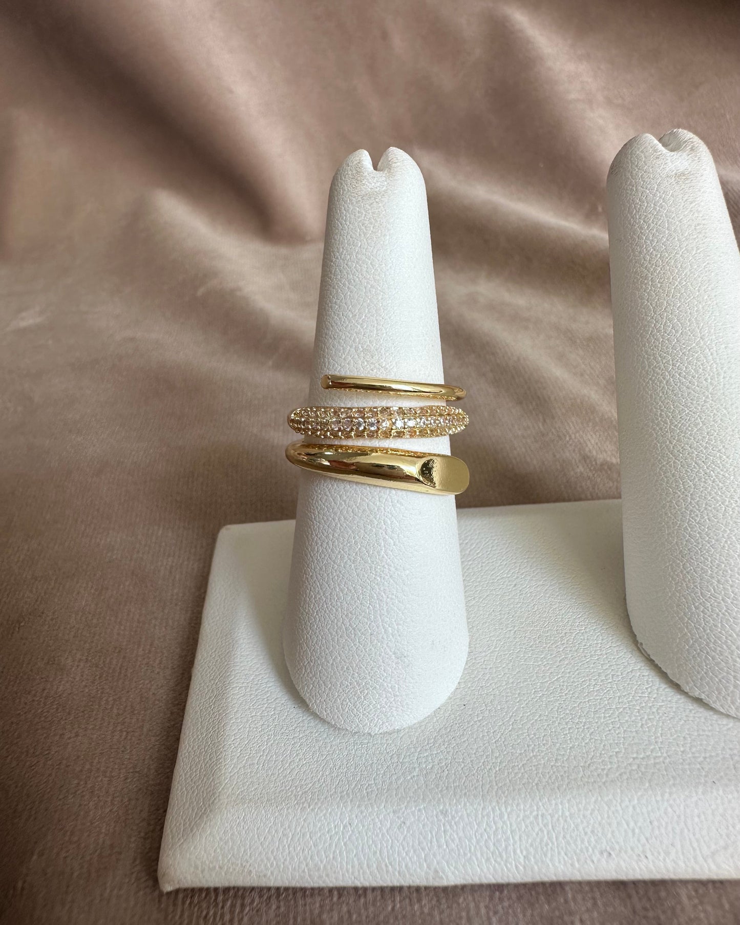 Anillo Triple Brillo