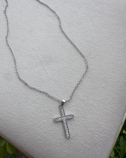 Collar Cruz Plata