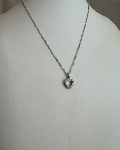 Collar Corazón Brillo