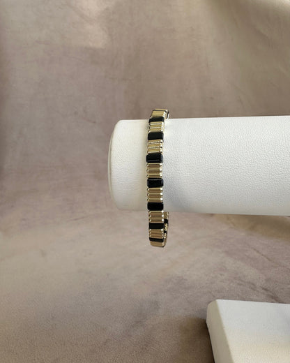 Pulsera Lineas Negra