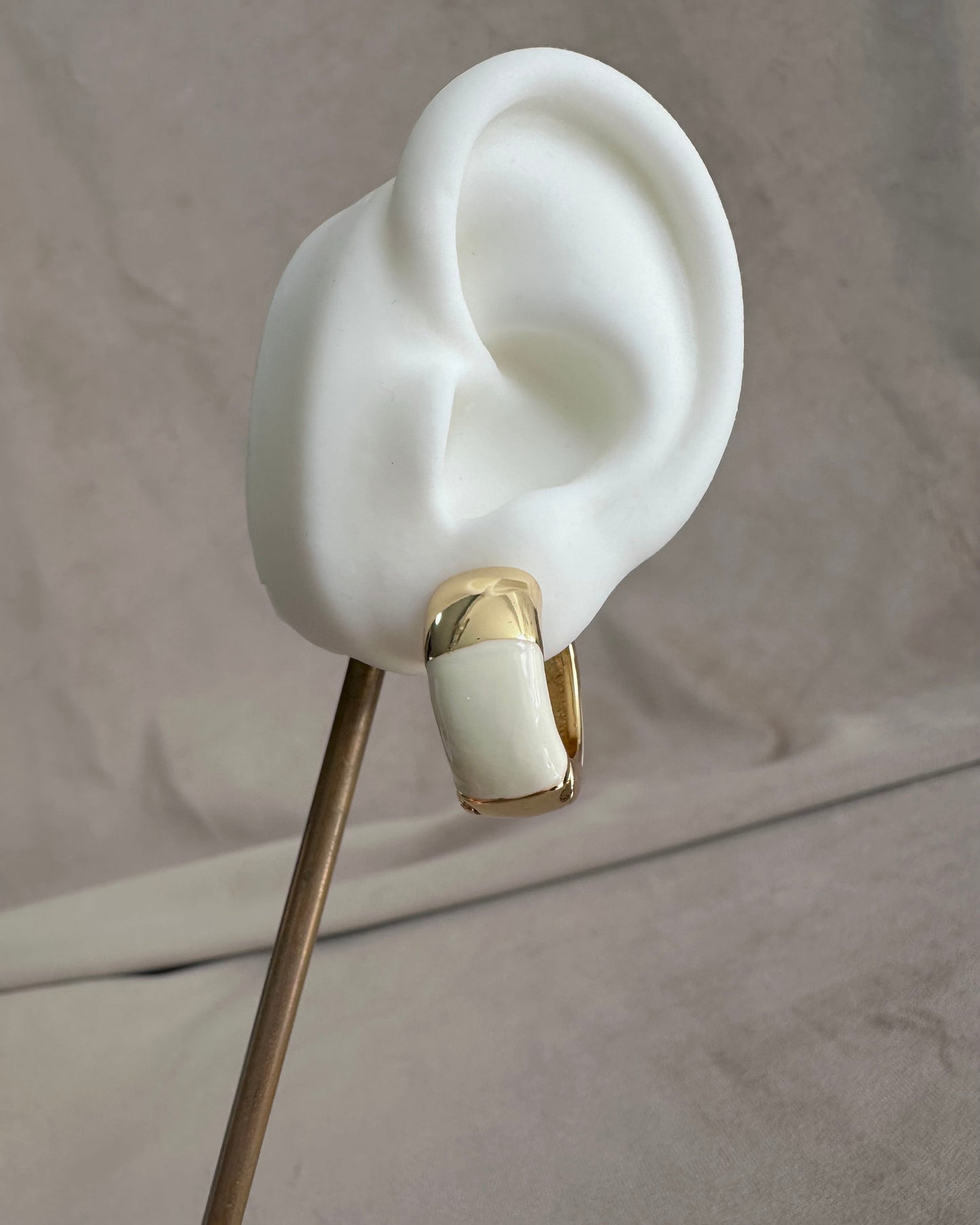 Arracada Chunky Beige