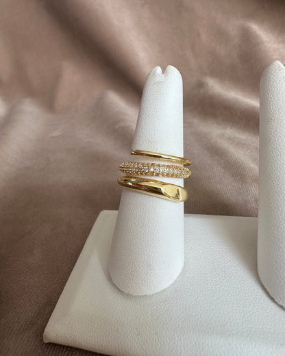 Anillo Triple Brillo