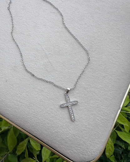 Collar Cruz Plata