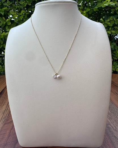 Collar Perla Brillo