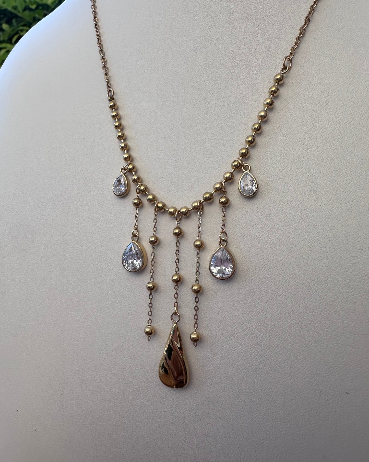 Collar Cascada Brillo