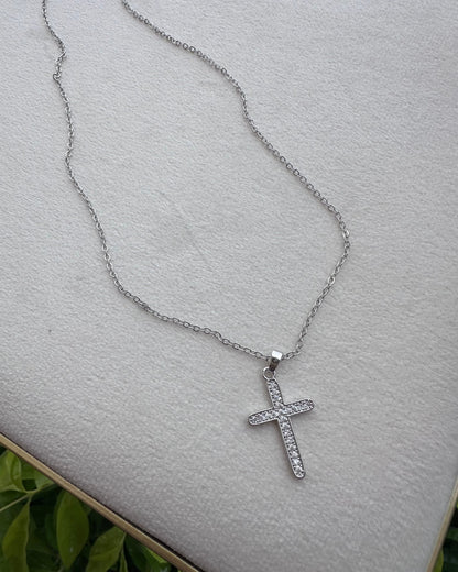 Collar Cruz Plata