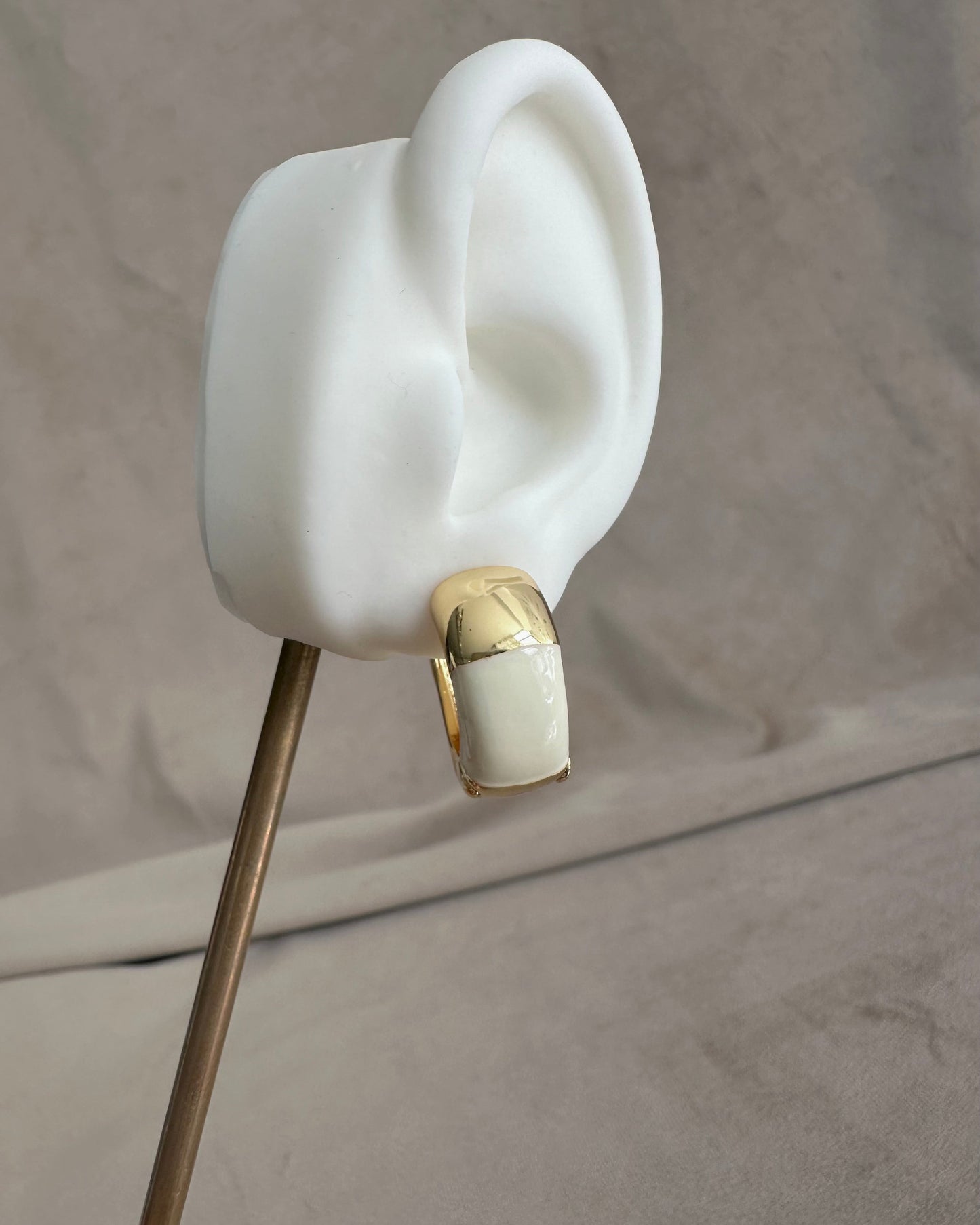 Arracada Chunky Beige