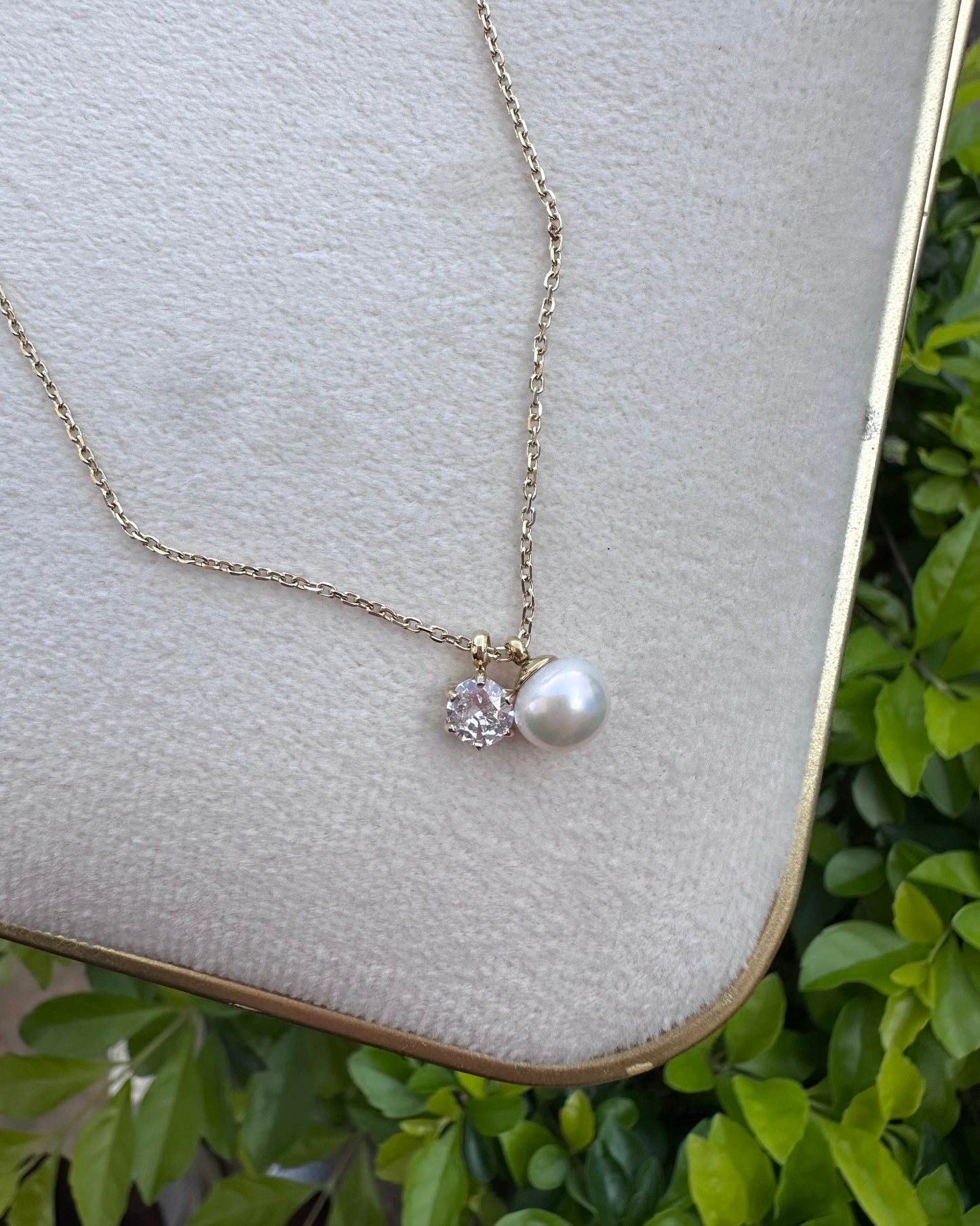 Collar Perla Brillo