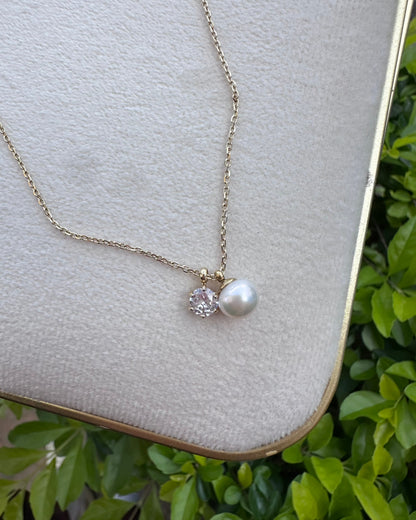 Collar Perla Brillo