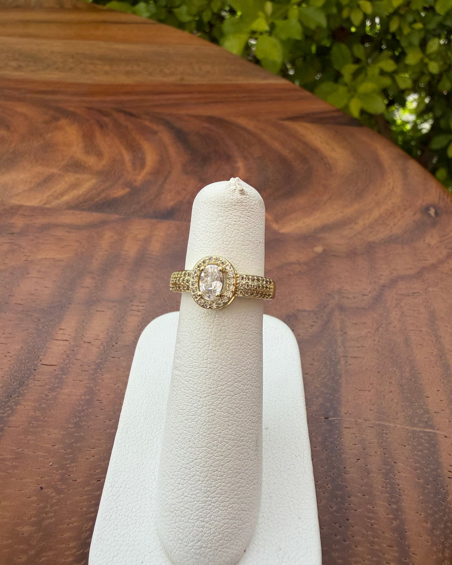 Anillo Brillo Ovalado