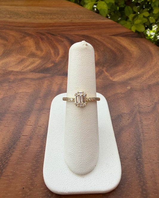 Anillo Brillo Cuadro