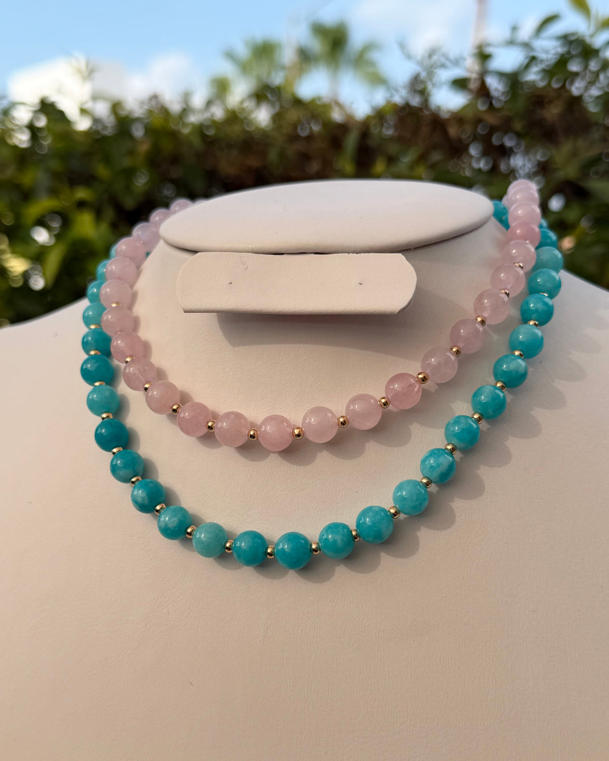Collar Cuarzo Rosa