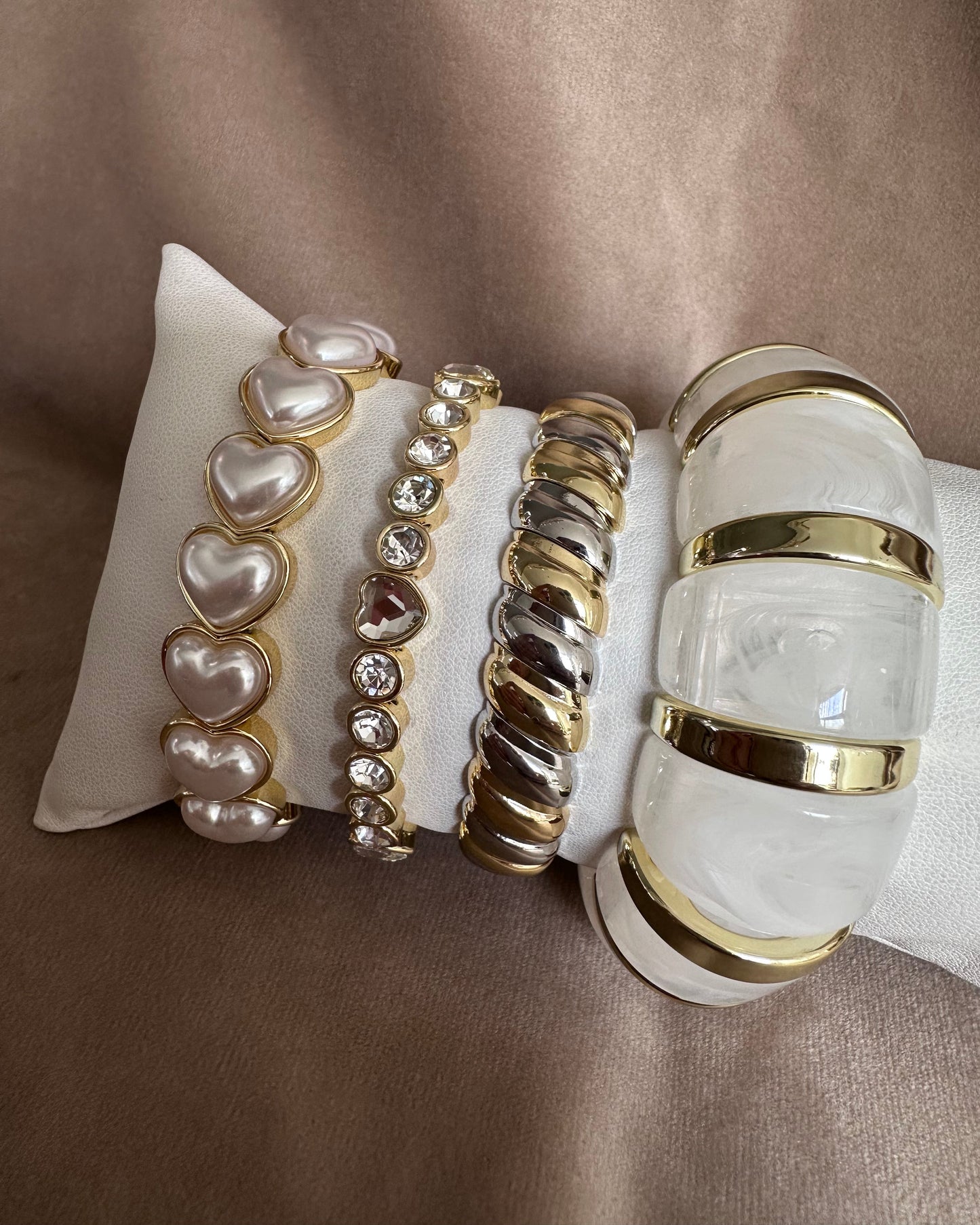 Pulsera Acrílico Blanca