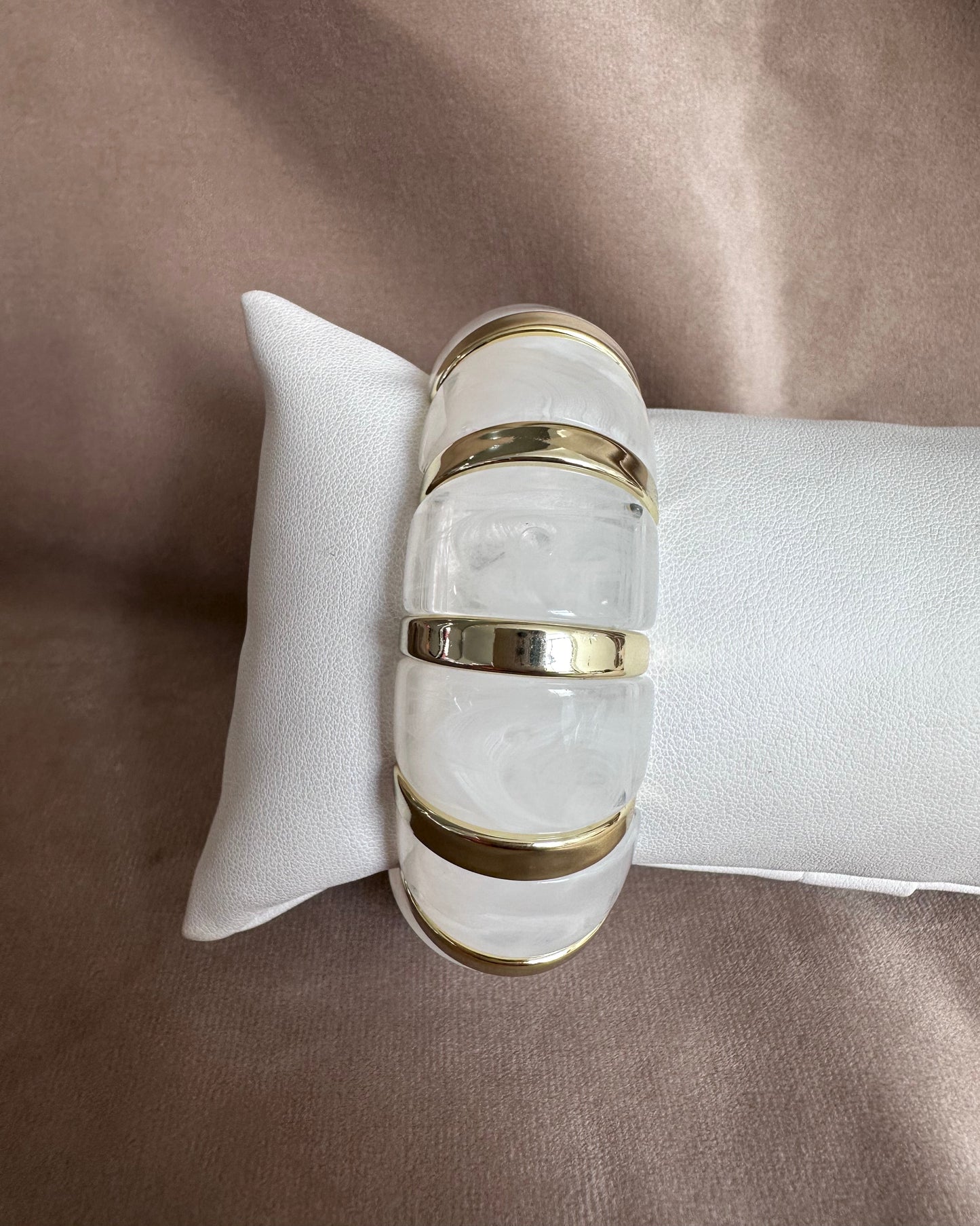 Pulsera Acrílico Blanca